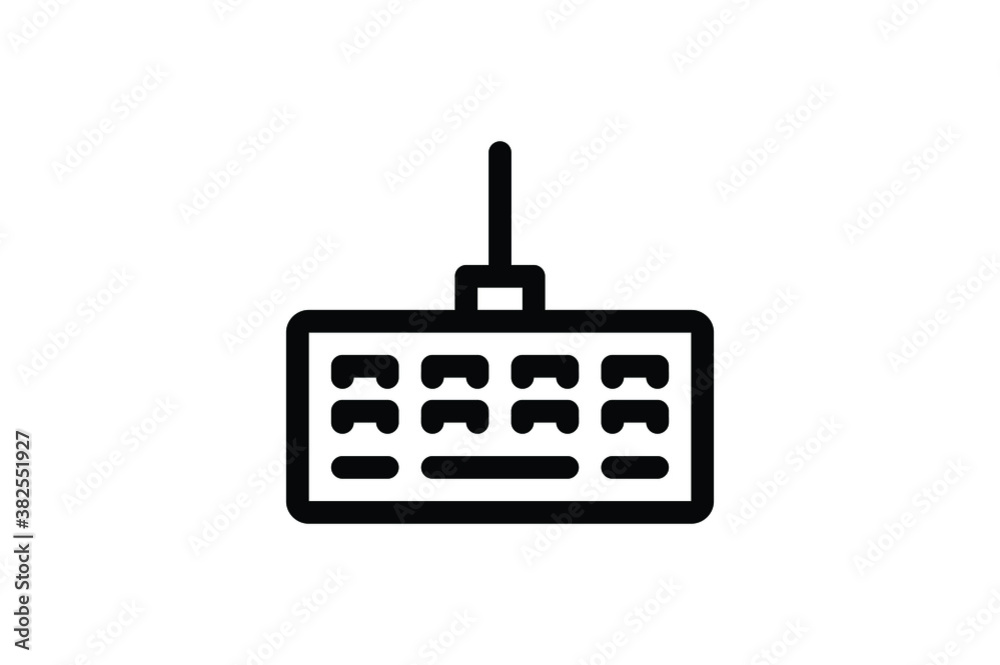 Electronic Outline Icon - Keyboard Electronic Outline Icon - Keyboard