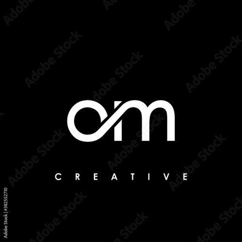 OM Letter Initial Logo Design Template Vector Illustration
