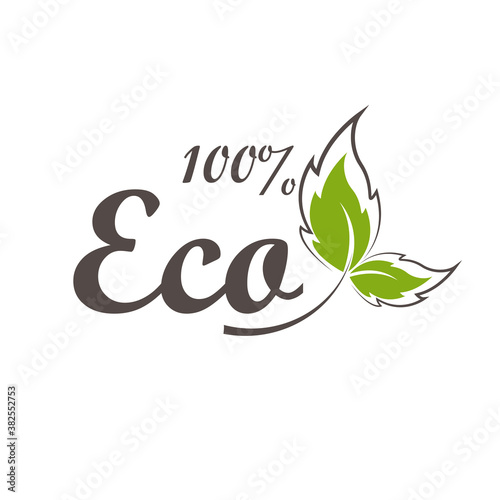 Eco friendly vector icon sign