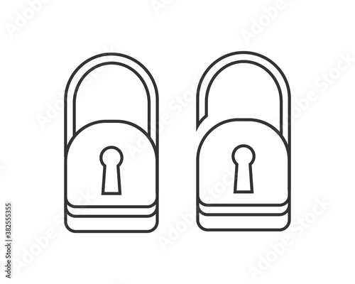 lock and unlock icon