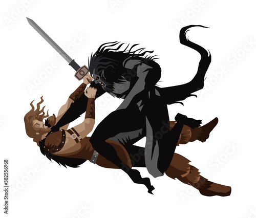 beowulf fighting the grendel