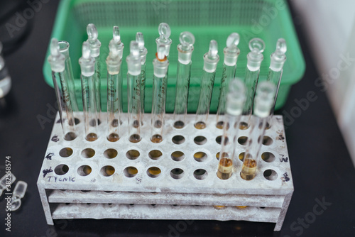 science spectrophotometry experiment photo