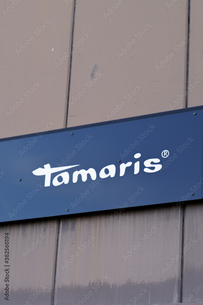 tamaris sign and logo of footwear store German company provides women shoes  shop Stock Photo | Adobe Stock