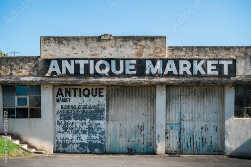 Old antique market photo