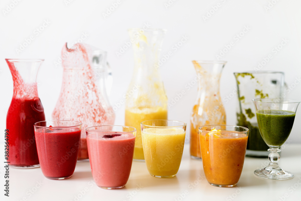 Colorful smoothies Colorful smoothies
