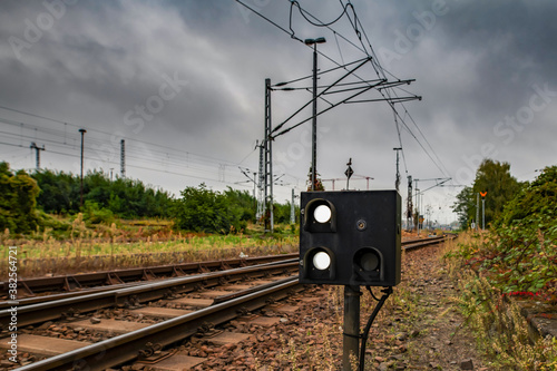 Ein elektrisches Weichensignal