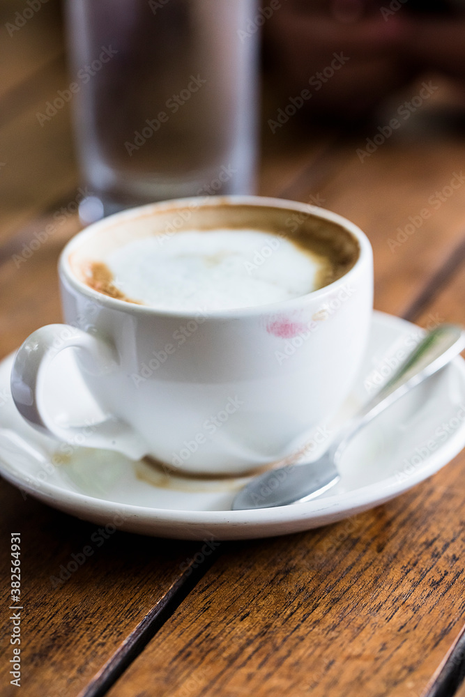 Cup of Coffee with Lipstick Stain Cup of Coffee with Lipstick Stain