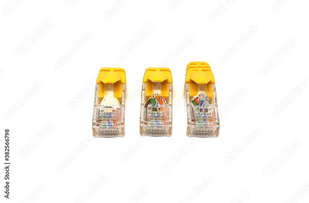 RJ45 have problem when make ethernet cable and therefore cutting off RJ45