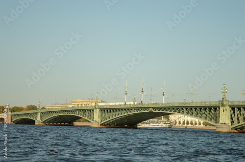 Troitsky bridge in Saint Petersburg
