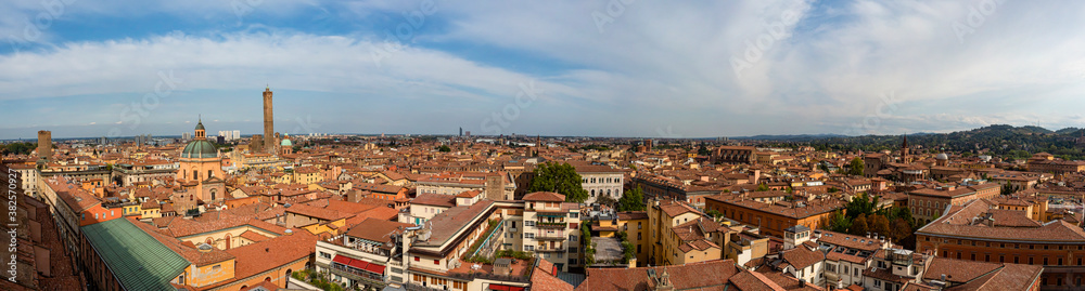 Landscape of Bologna from San Petronio terrace