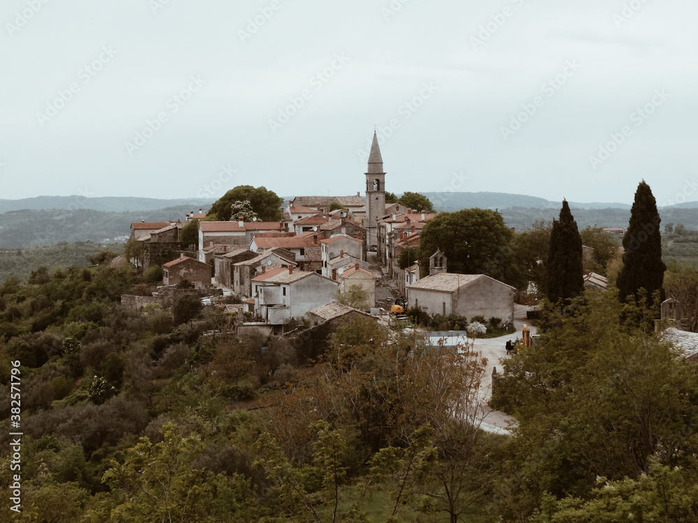 A view to a small croatian town A view to a small croatian town