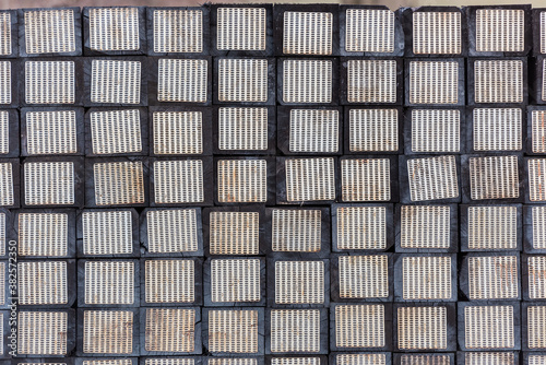 Wallpaper Mural stack of railroad ties or sleepers Torontodigital.ca