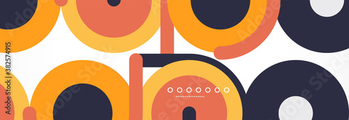 Circles and lines abstract background for covers, banners, flyers and posters and other templates