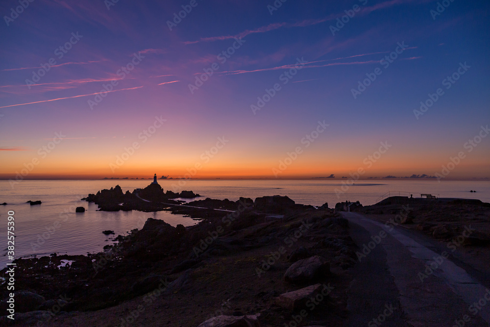 Obraz premium Corbiere Lighthouse at Sunset