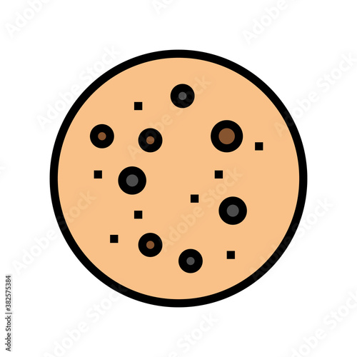 blackhead skin disease color icon vector. blackhead skin disease sign. isolated symbol illustration