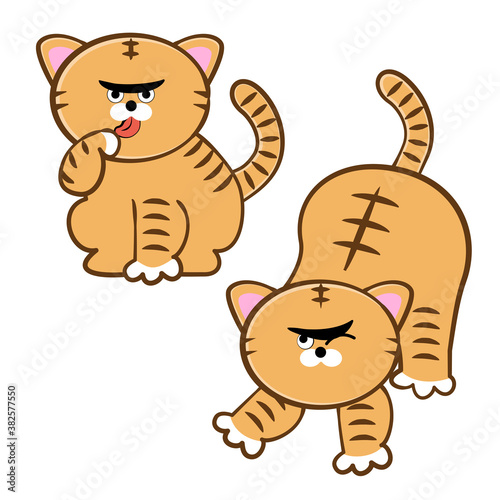 ボス猫のイラスト素材