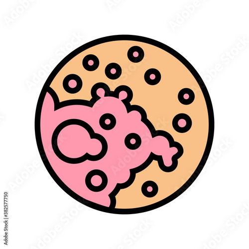 atopic dermatitis skin disease color icon vector. atopic dermatitis skin disease sign. isolated symbol illustration