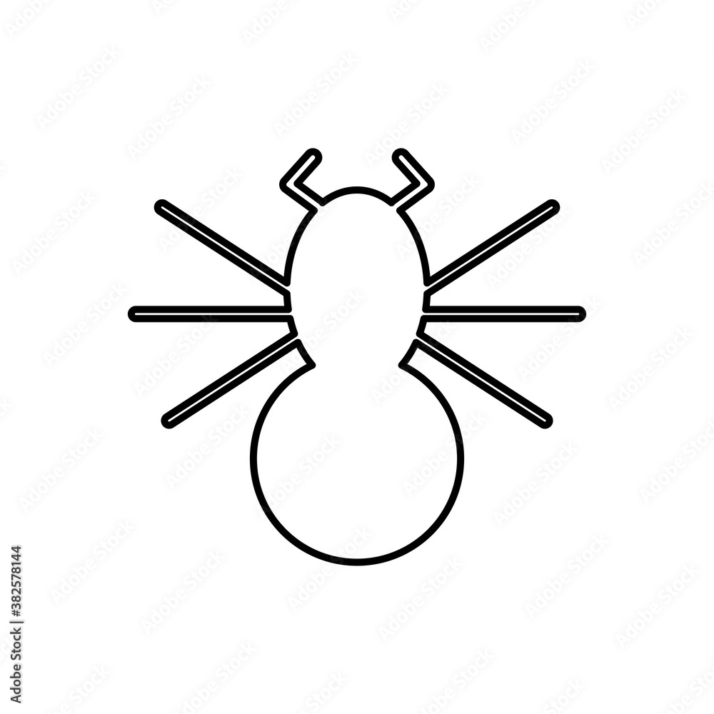 Spider on white background. Helloween theme Spider on white background. Helloween theme
