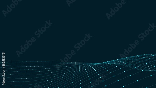 abstract blue wave background