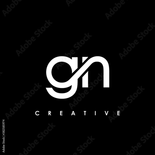 GN Letter Initial Logo Design Template Vector Illustration