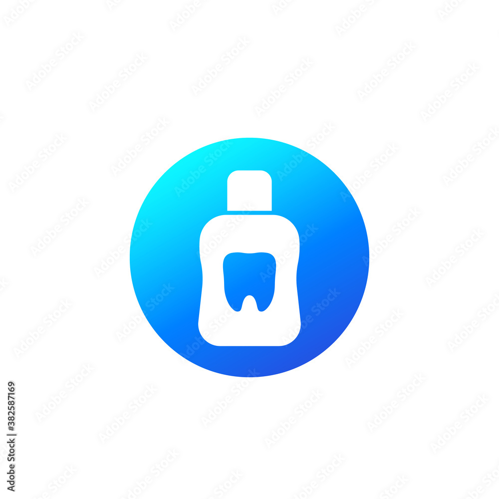 Mouthwash or mouth rinse icon Mouthwash or mouth rinse icon
