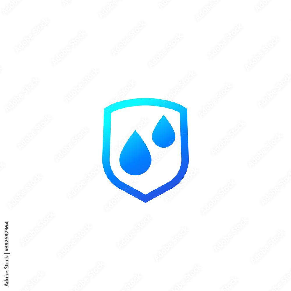waterproof and water resistant icon waterproof and water resistant icon