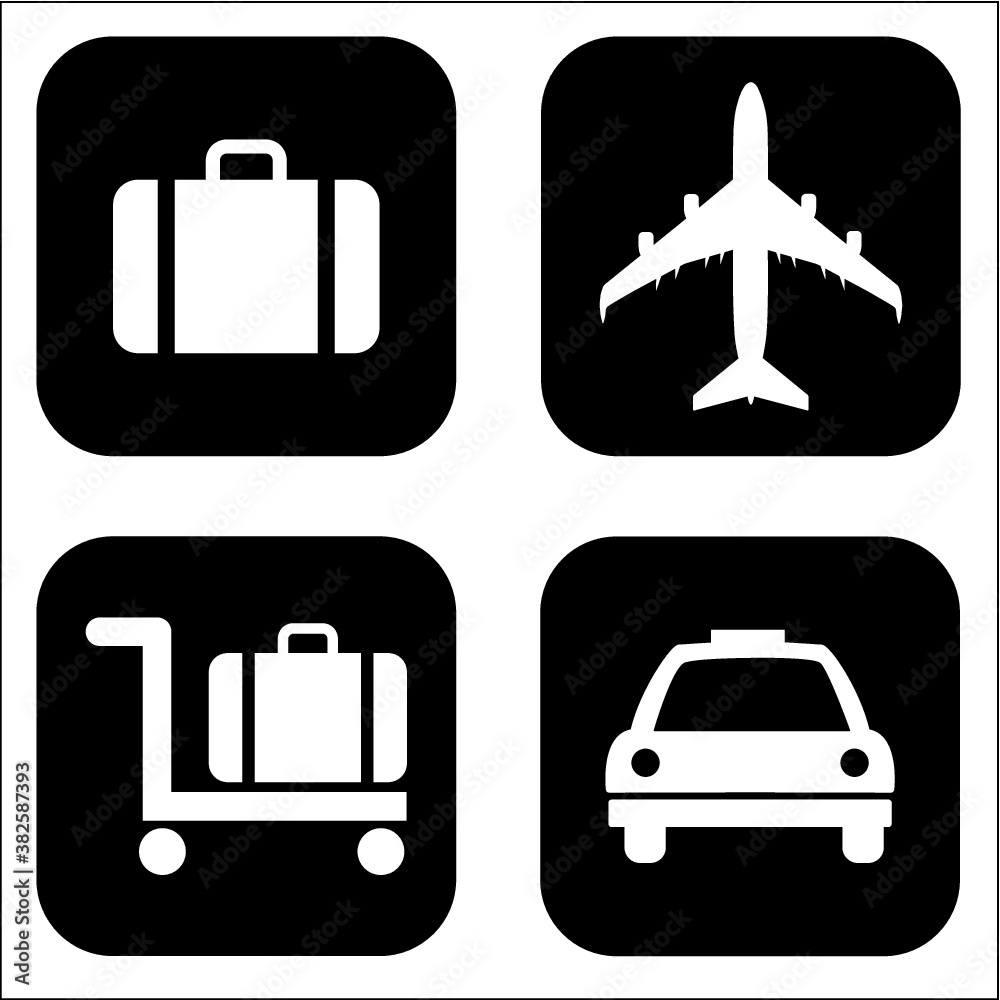 travel icons set travel icons set