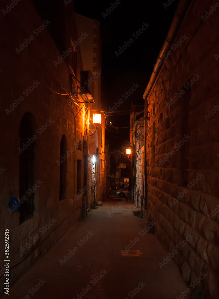 Romantic night street