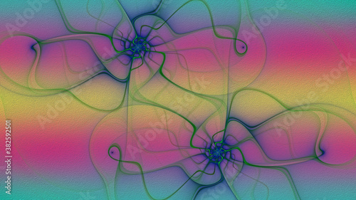 Abstract colorful fractal graphic 