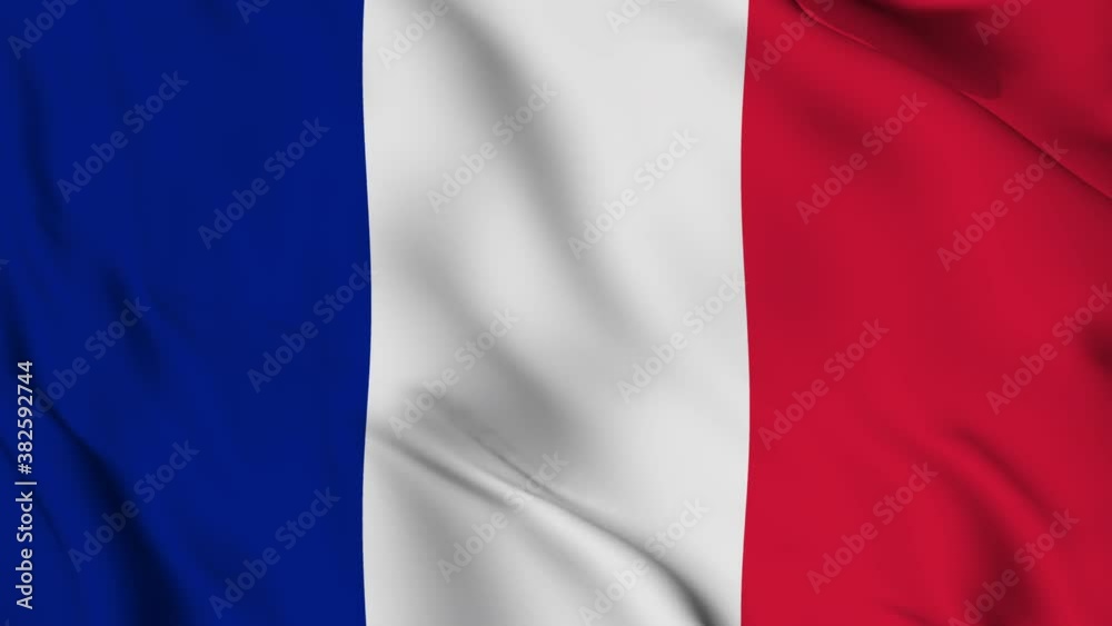 Flag of saint Martin gently waving in the wind Flag of saint Martin gently waving in the wind