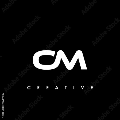 OM Letter Initial Logo Design Template Vector Illustration