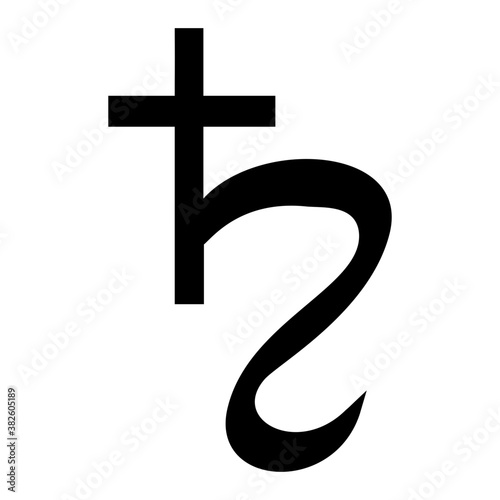 Saturn Symbol Vector 