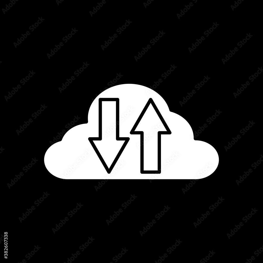 Download and upload vector icon. Flat sign for mobile concept and web design. Download and upload vector icon. Flat sign for mobile concept and web design.