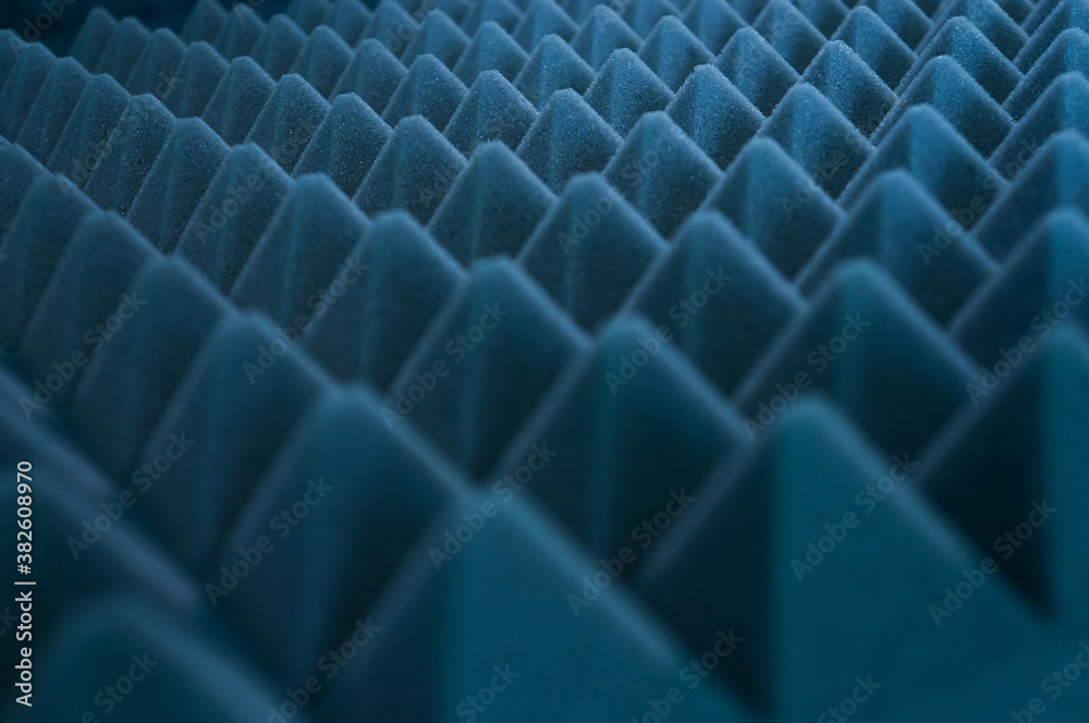 Fototapeta premium acoustic foam covered music studio wall background pattern