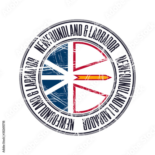 Newfoundland and Labrador province stamp