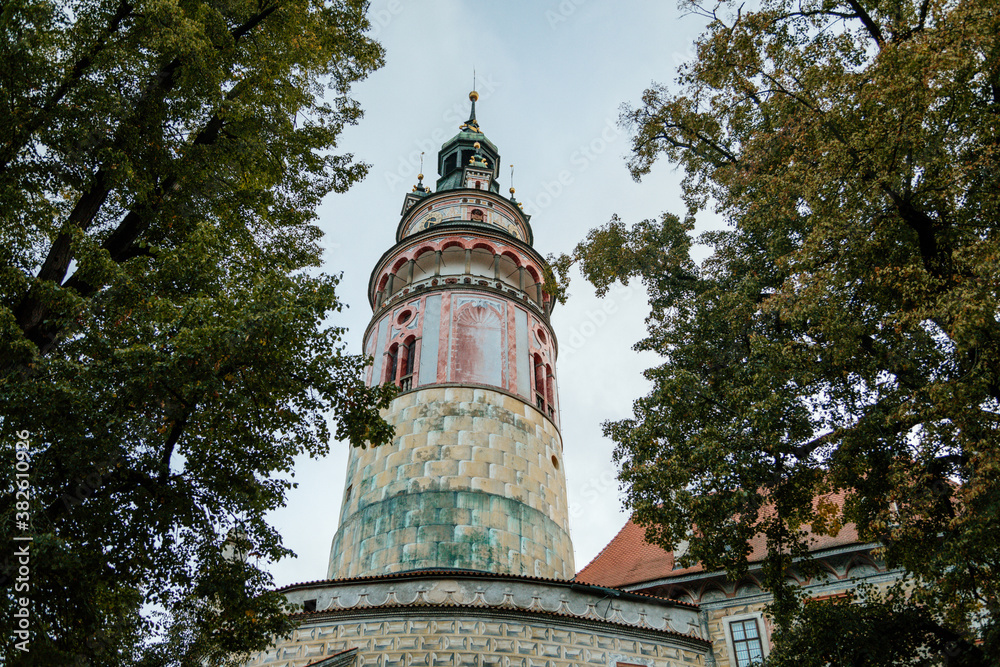Tower of the medieval castle of Cesky Krumlov, South Bohemia, Czech Republic Tower of the medieval castle of Cesky Krumlov, South Bohemia, Czech Republic