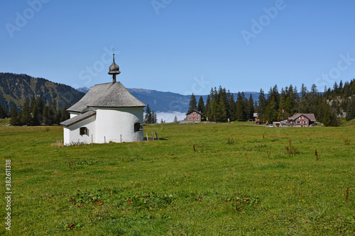 Älggialp, Sachseln, Kanton Obwalden, Mittelpunkt der Schweiz