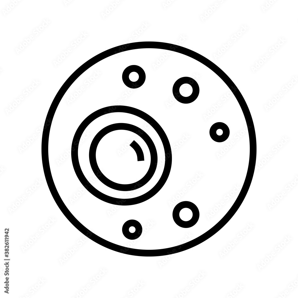 nodular skin disease line icon vector. nodular skin disease sign. isolated contour symbol black illustration nodular skin disease line icon vector. nodular skin disease sign. isolated contour symbol black illustration