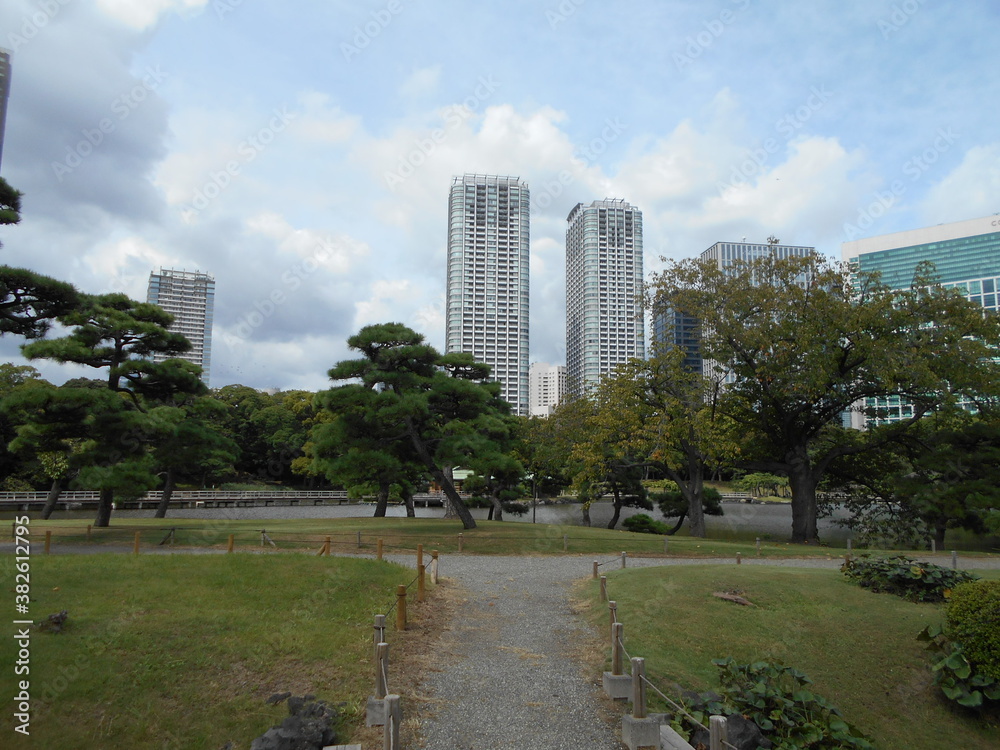 Obraz premium 秋の日本庭園(東京)
