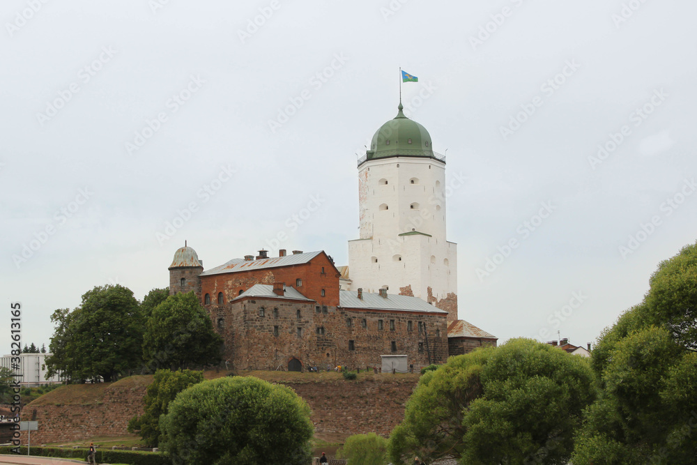 St. Olaf's Castle in Vyborg. Russia 