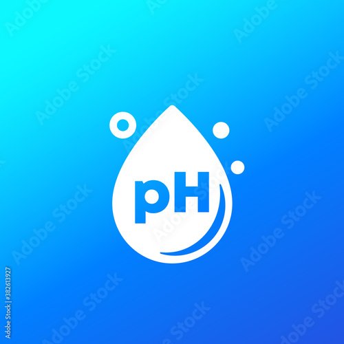 ph icon with a drop