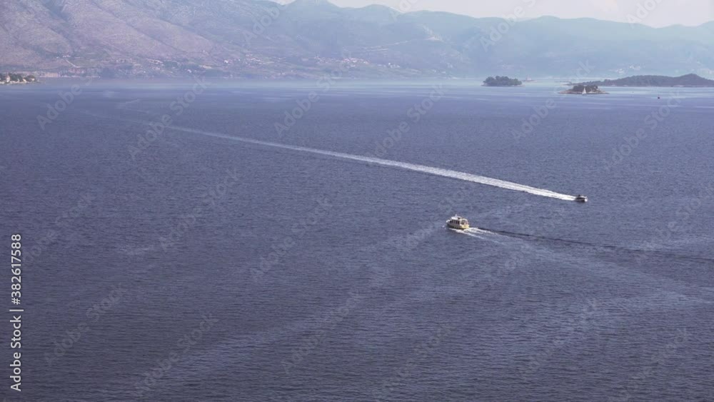 Boats sailing on the waters of the Adriatic Sea Boats sailing on the waters of the Adriatic Sea