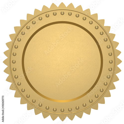 Blank gold certificate