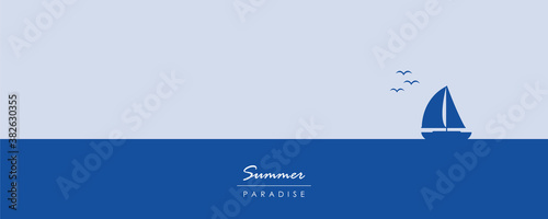 yacht marine sailboat on the sea vector illustration EPS10