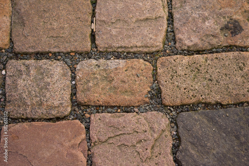 granite stone pavement brown natural