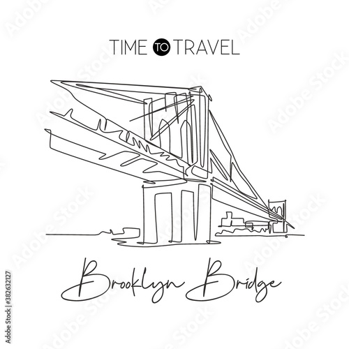 Obrazy Most Brookliński  szkic-mostu-brooklyn-bridge