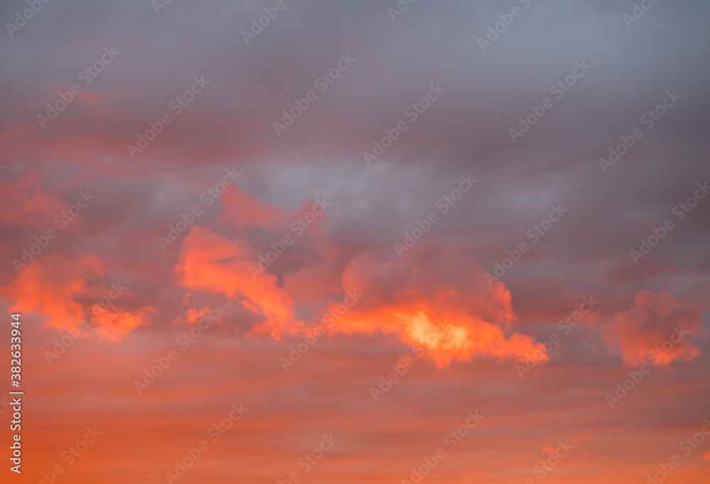 Colors of the beautiful sunset sky