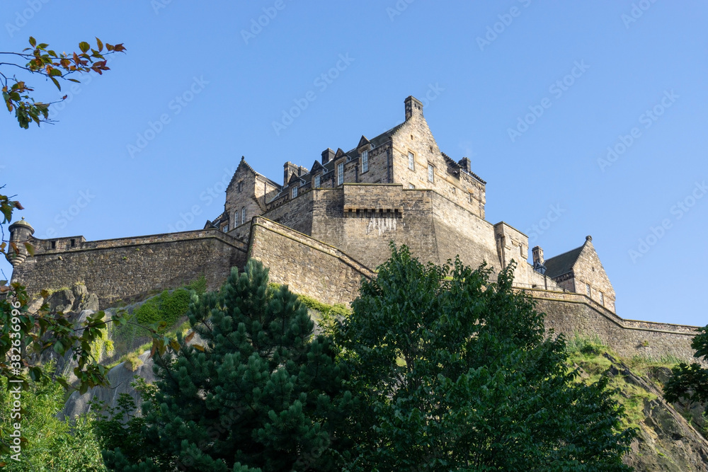Edinburgh Castle on top of Castle Rock