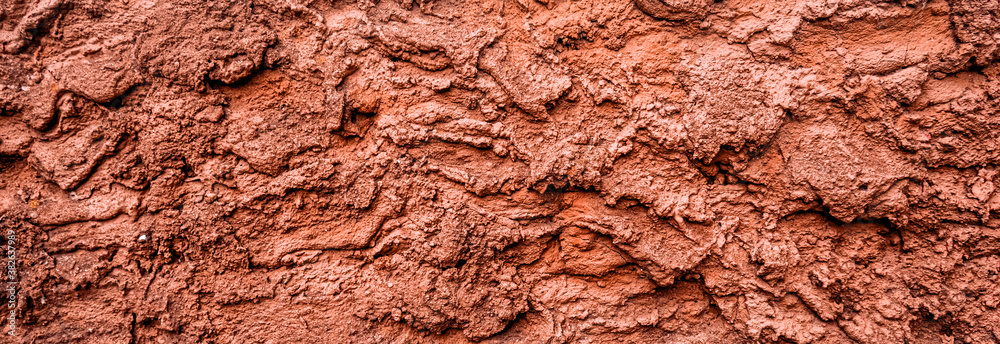 Red dry grungy clay tennis background texture. Banner Red dry grungy clay tennis background texture. Banner