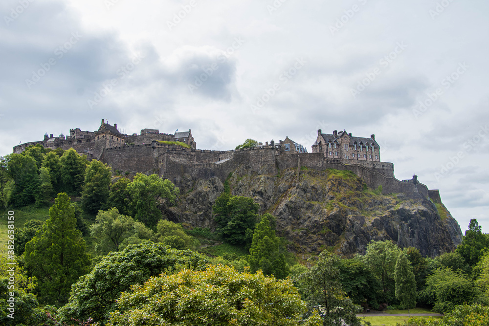 Edinburgh castle from down